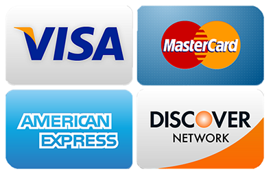 We accept major credit cards